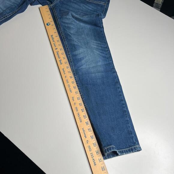 T.K. Axel Brand Jeans Men’s W32 L32 Athletic Fit Stretch Blue Denim - Picture 2 of 13